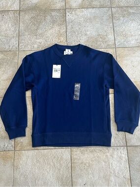 Men's Nike Wool Classics Navy Crewneck Sweatshirt